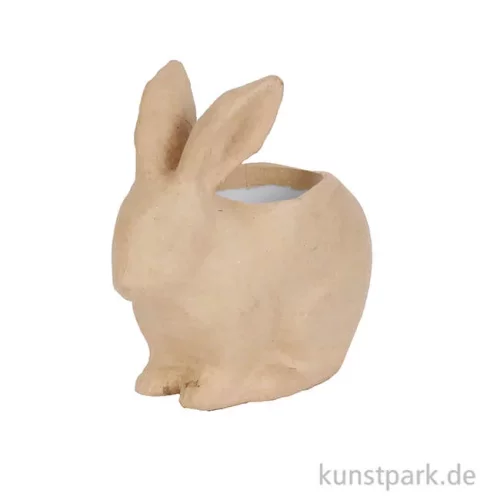 Artikelbild 2 des Artikels “Pappmaché Hasen Übertopf, 19 x 10 x 18,5 cm “