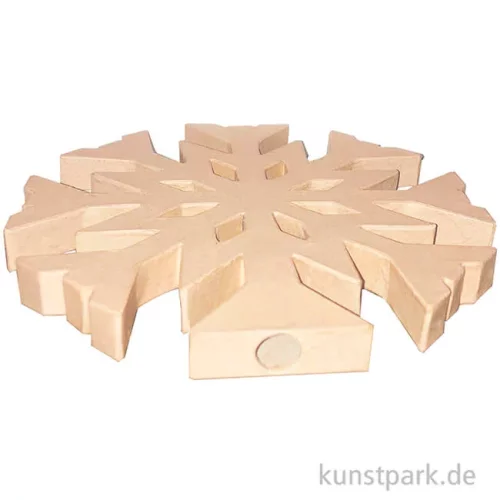 Artikelbild 2 des Artikels “Pappmaché Schneeflocke, 1,5 x 20 x 20 cm “