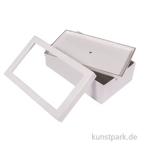 Artikelbild 2 des Artikels “Pappmache Box mit Schütteldeckel, Weiß Größe 20x12,5x7 cm “