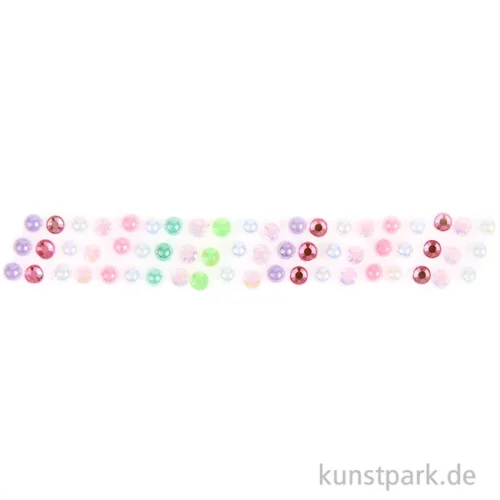 Artikelbild 2 des Artikels “Perlen Tape, Halbperlen Selbstklebend, Stripes, Bunt, 1,9 x 50 cm “