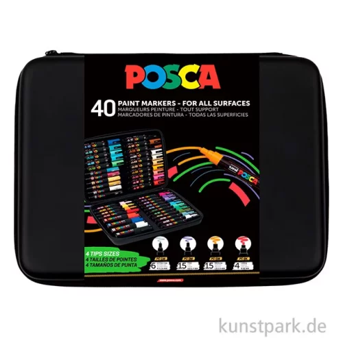Artikelbild 2 des Artikels “POSCA Marker Set - Koffer mit 40 Acrylstiften “