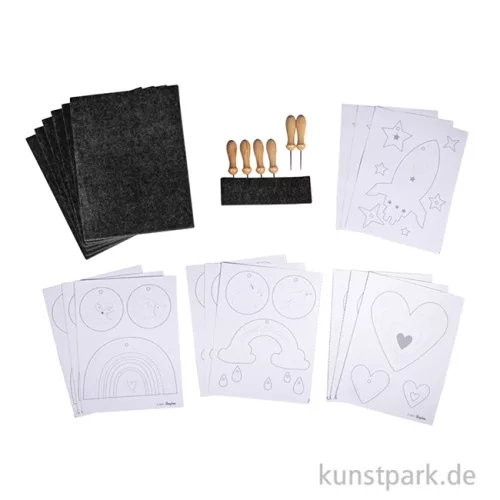 Artikelbild 2 des Artikels “Prickelset mit Vorlagen XL, 15 x 20 cm “
