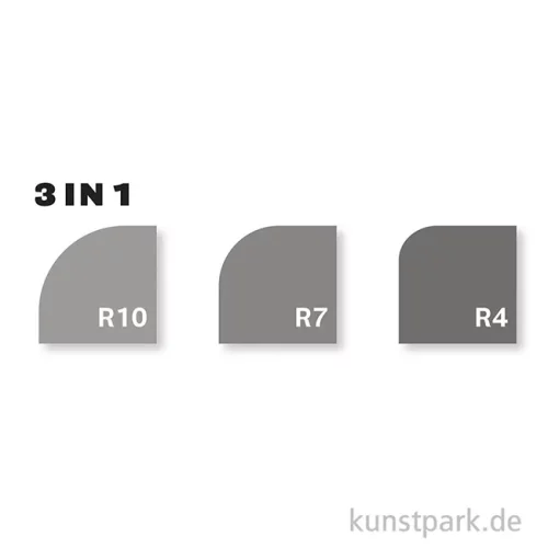 Artikelbild 2 des Artikels “Rayher Eckenstanzer - 3in1 Eckenabrunder, Eckradien 4/7/10 mm “