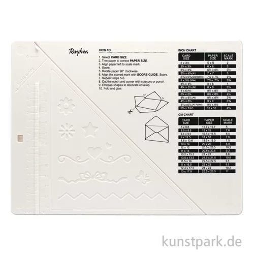 Artikelbild 2 des Artikels “Rayher Falzbrett mit Eckstanzer + Falzbein, 18 x 14 cm “