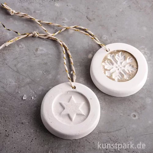 Artikelbild 2 des Artikels “Gießform Label - Schneeflocke und Stern, 30 mm, 2 Stück sortiert “