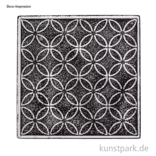 Artikelbild 2 des Artikels “Relief-Eingießplatte für Fliese - Blumenzirkel “