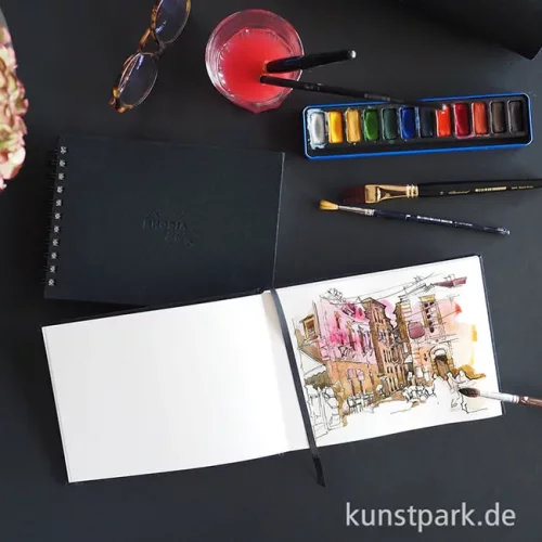 Artikelbild 2 des Artikels “Rhodia Watercolor Book, satiniert, Spiral, 300g, 20 Blatt “