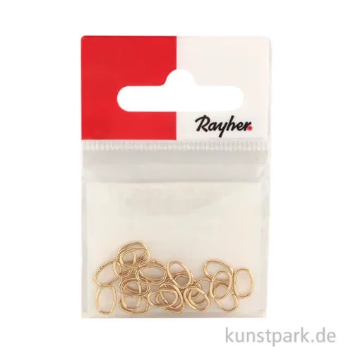 Artikelbild 2 des Artikels “Ringel - Oval, Gold, Stärke 0,8 mm, 22 Stück “