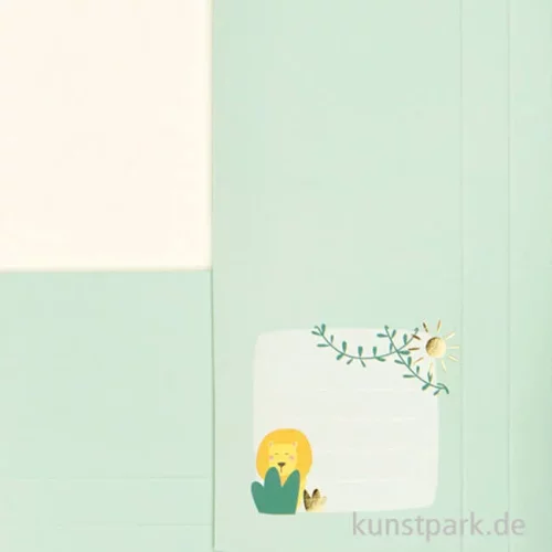 Artikelbild 2 des Artikels “Sammelmappe - Happy Safari, Hotfoil, mit Gummiband, DIN A3 “