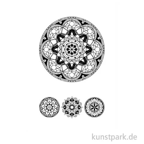 Artikelbild 2 des Artikels “Schablone Art of Mandala DIN A5, inklusive Rakel “