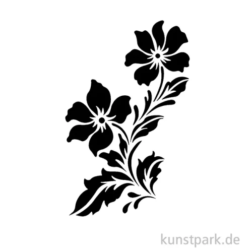 Artikelbild 2 des Artikels “Schablone - Blumen mit Blättern, A5 “