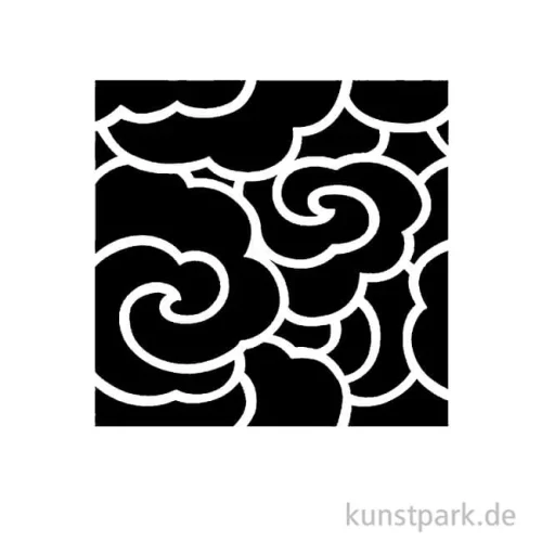 Artikelbild 2 des Artikels “Schablone - Chinesische Wolken, Größe 110x110 mm “