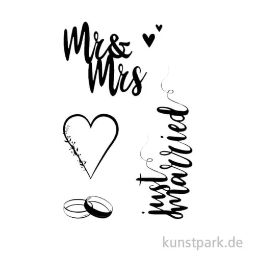 Artikelbild 2 des Artikels “Schablone - Hochzeit, DIN A4 mit Rakel “