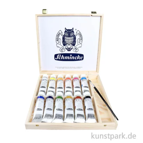 Artikelbild 2 des Artikels “Schmincke AKADEMIE Ölfarben Holzkasten, 12 x 60 ml “