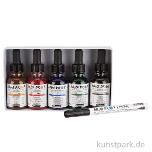 Artikelbild 2 des Artikels “Schmincke AQUA Drop Set, 5 x 30 ml + Liner “