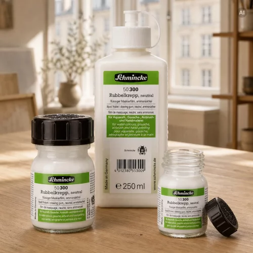 Artikelbild 2 des Artikels “Schmincke Rubbelkrepp, flüssiger Maskierfilm für Aquarell 20 ml“