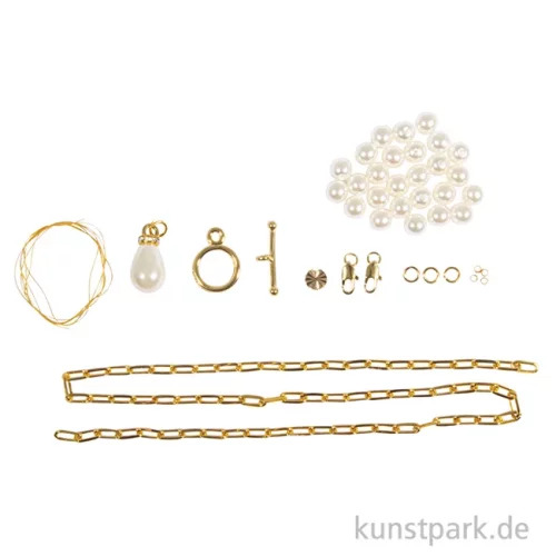 Artikelbild 2 des Artikels “Schmuck Bastelset - Kette Click & Match, 2in1 Kette + Armband, Gold “