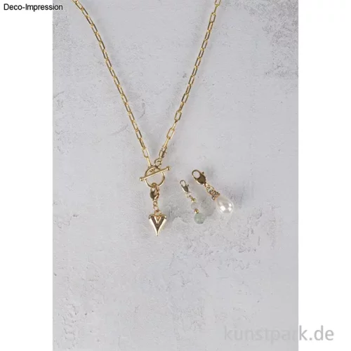 Artikelbild 2 des Artikels “Schmuck Knebelverschluss filigran, 14 mm ø, Gold “