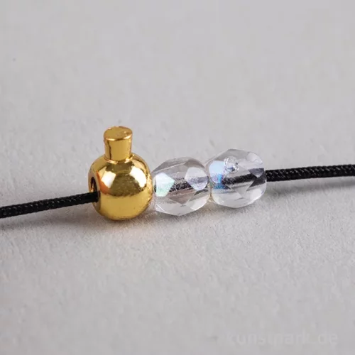 Artikelbild 2 des Artikels “Schmuck Positionierungsperle Rund, Gold, 3,5 x 3 mm, 10 Stück “