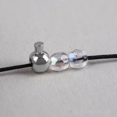 Artikelbild 2 des Artikels “Schmuck Positionierungsperle Rund, Silber, 3,5 x 3 mm, 10 Stück “