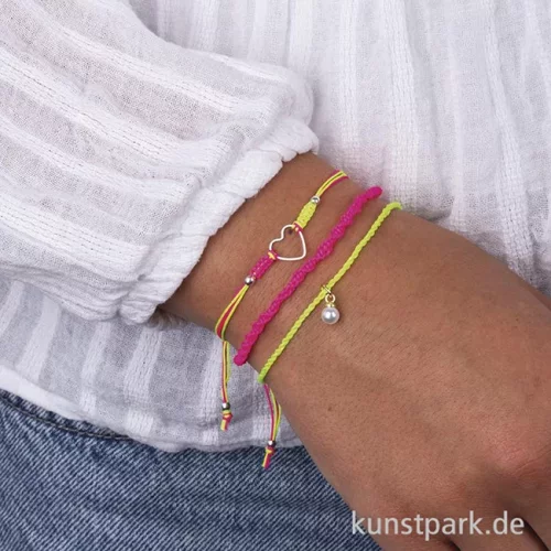 Artikelbild 2 des Artikels “Schmuckkordeln, 0,5 mm, Regenbogen, 4 Farben, je 5 Meter “