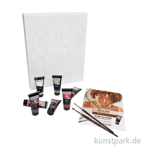 Artikelbild 2 des Artikels “Sennelier Abstract Acryl Malset mit Vorlage - Blessing Portrait “