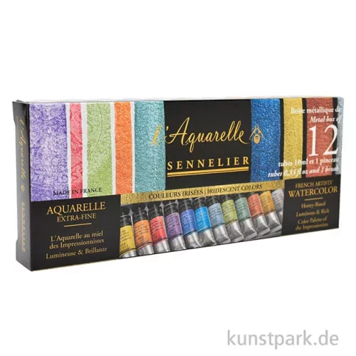 Artikelbild 2 des Artikels “Sennelier Aquarellkasten mit 12 x 10 ml Tuben, irisierend “