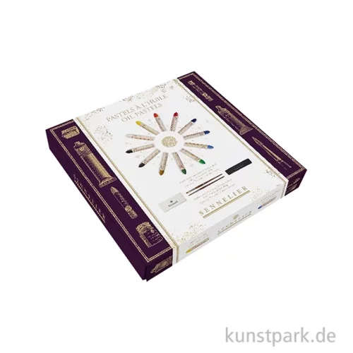 Artikelbild 2 des Artikels “Sennelier Geschenkbox mit 12 Ölpastellen, Papier + Pinseln “