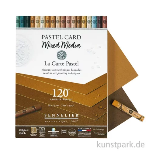 Artikelbild 2 des Artikels “Sennelier Pastel Card Mixed Media - Erdtöne, 12 Blatt, 18 x 24 cm “