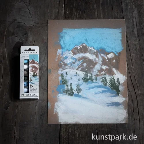 Artikelbild 2 des Artikels “Sennelier Softpastell ECU - 6 x 1/2 Stifte, Winterberge “