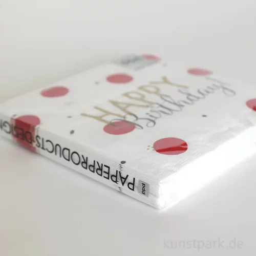 Artikelbild 2 des Artikels “Servietten Happy Birthday Dots - 33 x 33 cm “
