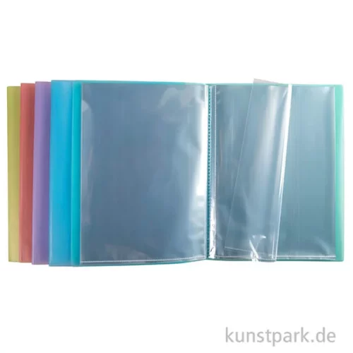 Artikelbild 2 des Artikels “Sichtmappen für DIN A4 mit 40 Hüllen, Pastellfarben “
