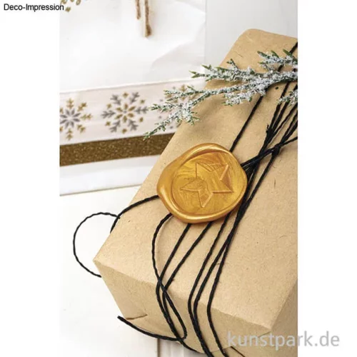 Artikelbild 2 des Artikels “Siegel Set - Stern mit Wachs, Gold, Durchmesser 2,5 cm “