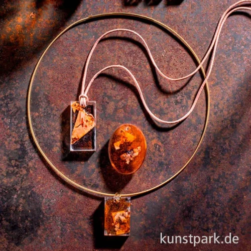 Artikelbild 2 des Artikels “Silikon Gießform - 12 Schmuck Anhänger, 25-40 x 6 mm “