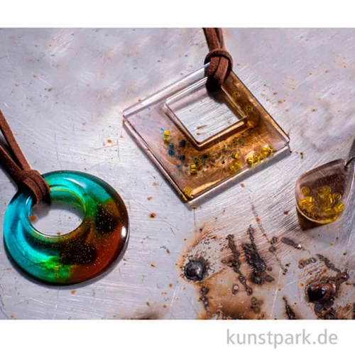 Artikelbild 2 des Artikels “Silikon Gießform - 6 Anhänger, Ornamente, 35-40 x 4 mm “