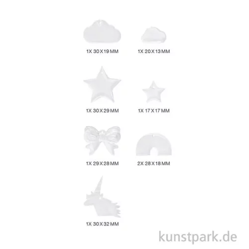 Artikelbild 2 des Artikels “Silikon Gießform - Anhänger, Regenbogen “