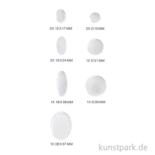 Artikelbild 2 des Artikels “Silikon Gießform - Anhänger, Rund “