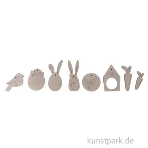 Artikelbild 2 des Artikels “Silikon Gießform - Happy Spring, 8 Motive, 14,5 x 26 x 1 cm “
