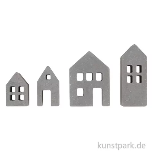 Artikelbild 2 des Artikels “Silikon Gießform - Lichthäuser, 4 Motive, 14,5 x 26 x 1 cm “