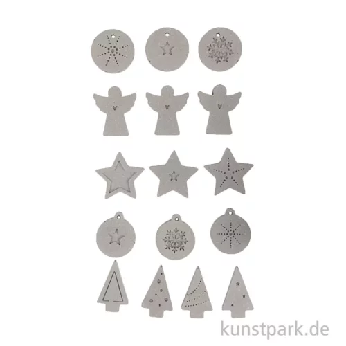 Artikelbild 2 des Artikels “Silikon Gießform - Mini Dekoformen Xmas, 16 Motive, 14,5 x 26 x 1 cm “