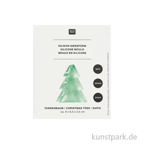 Artikelbild 2 des Artikels “Silikon Gießform - Tannenbaum Figur, 80 x 65 x 25 mm “