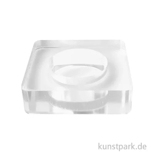 Artikelbild 2 des Artikels “Silikon Gießform - Teelichthalter Quadratisch, 7,5 x 7,5 x 2 cm “