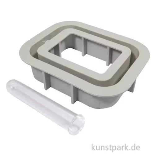 Artikelbild 2 des Artikels “Silikon Gießform - Vase Rechteck, 10,5 x 3,7 x 14 cm “