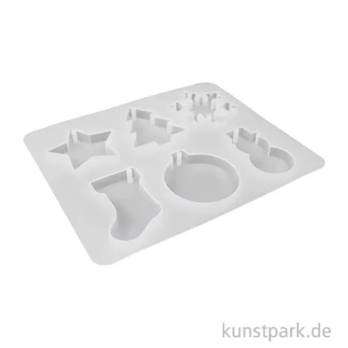 Artikelbild 2 des Artikels “Silikon Gießform - Weihnachten, 6 Anhänger, 35-40 x 4 mm “