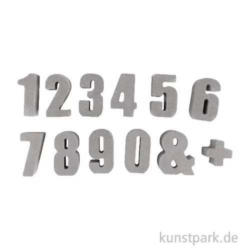 Artikelbild 2 des Artikels “Silikon Gießform - Zahlen 0-9, 12 Motive, 14,5 x 26 x 2,5 cm “