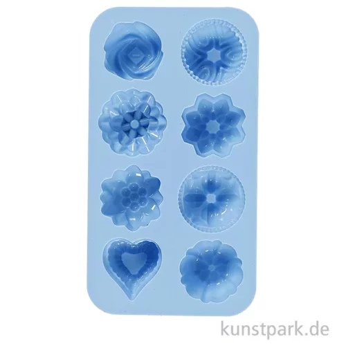 Artikelbild 2 des Artikels “Silikonform - Kleine Kuchen, 6 Motive, je ca. 40 x 45 mm “
