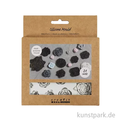 Artikelbild 2 des Artikels “Silikonform, Rosen, Höhe 0,5-1 cm, Länge 0,8-4 cm “