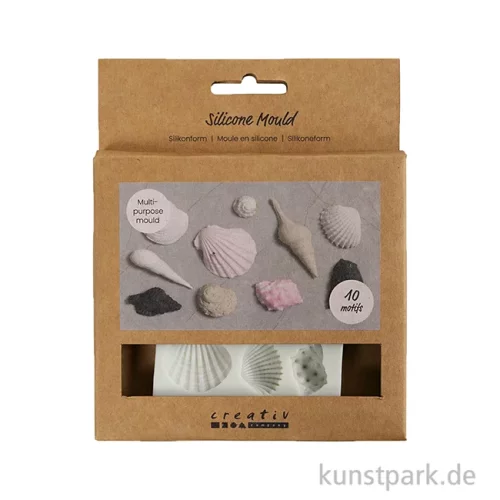 Artikelbild 2 des Artikels “Silikonform, Schneckenmuscheln + Muscheln, 1-2,8 x 1 cm “