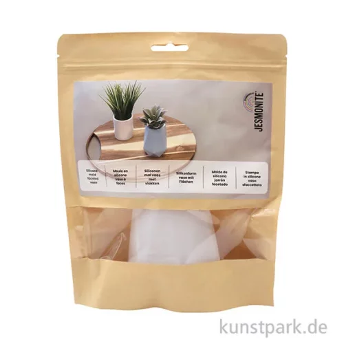 Artikelbild 2 des Artikels “Silikonform Vase Facettiert, Durchmesser 10 cm, Höhe 8 cm “