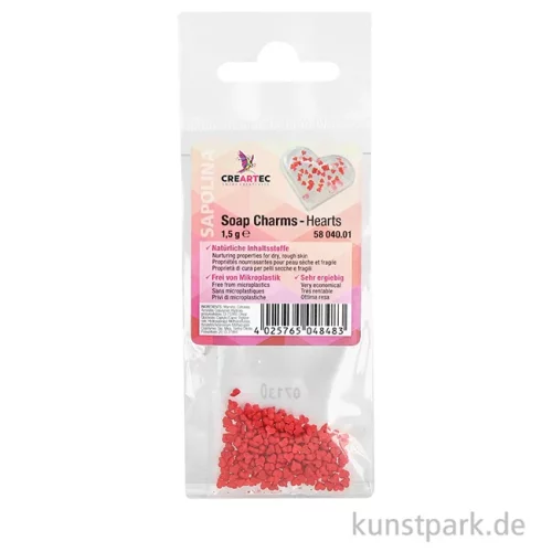 Artikelbild 2 des Artikels “Soap Charms - Herzen Streudeko für Seifen - 1,5 g “